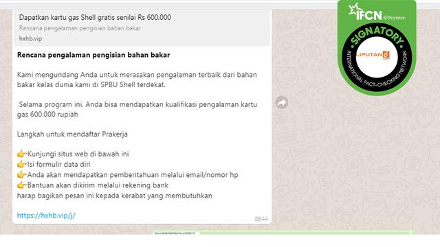 Cek Fakta Hoaks Program Prakerja Dengan Iming Iming Kartu Bahan Bakar Shell Indonesia Cek Fakta Liputan6 Com
