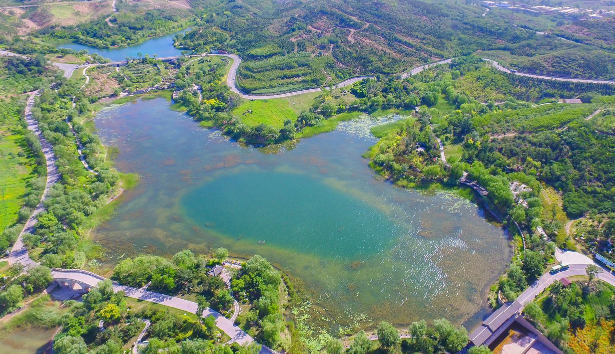 FOTO Panorama Indah Bekas Tambang  Batu  Bara  di China 