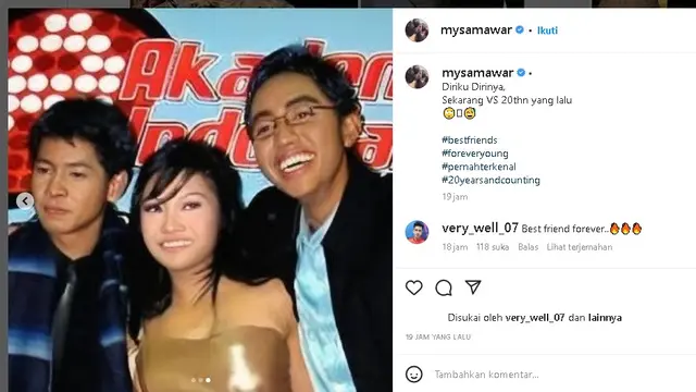 Mawar AFI dan Veri AFI reuni di event Ramadhan, nostalgia momen 20 tahun yang lalu (Foto: Instagram mysamawar)