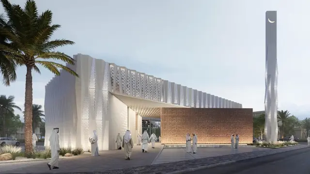 Pertamakalinya Dubai bangun masjid 3D menggunakan mesin cetak (Tangkapan layar dari website cnn.com)