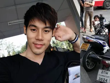 Dechapat Thanadawong, tukang ojek berwajah tampan ini mendadak tenar di Thailand. (instagram.com/artboysza)