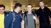 Mark Zuckerberg tiba di Incheon International Airport, Selasa (14/10/2014) kemarin