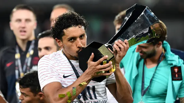 FOTO: Tanpa Neymar, PSG Menjadi Kampiun Piala Liga Prancis