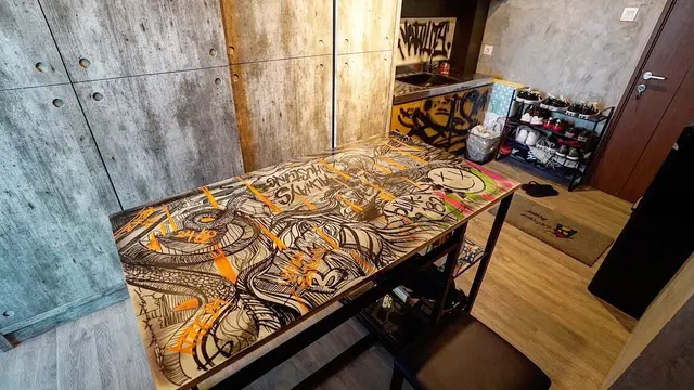 7 Potret Apartemen Kemal Palevi, Minimalis dan Penuh Graffiti