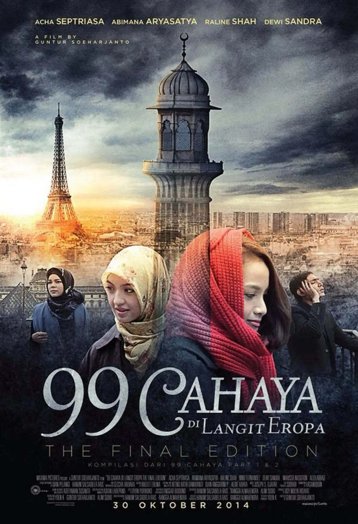 Poster film '99 Cahaya di Langit Eropa'. 