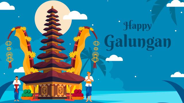 Ilustrasi hari raya Galungan