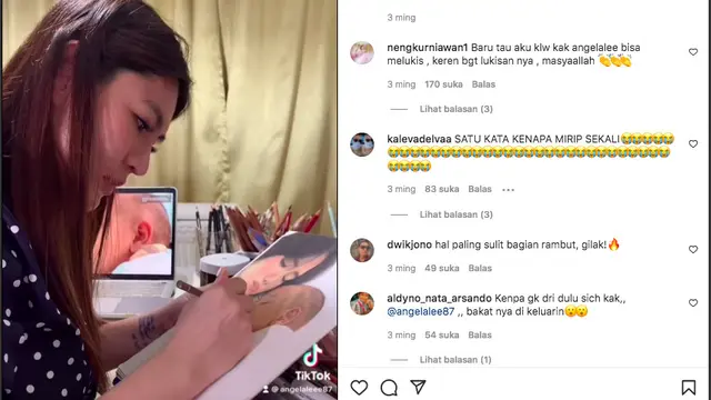 Angela Lee Punya Bakat Melukis yang Bikin Takjub Warganet. (instagram.com/angelalee87)