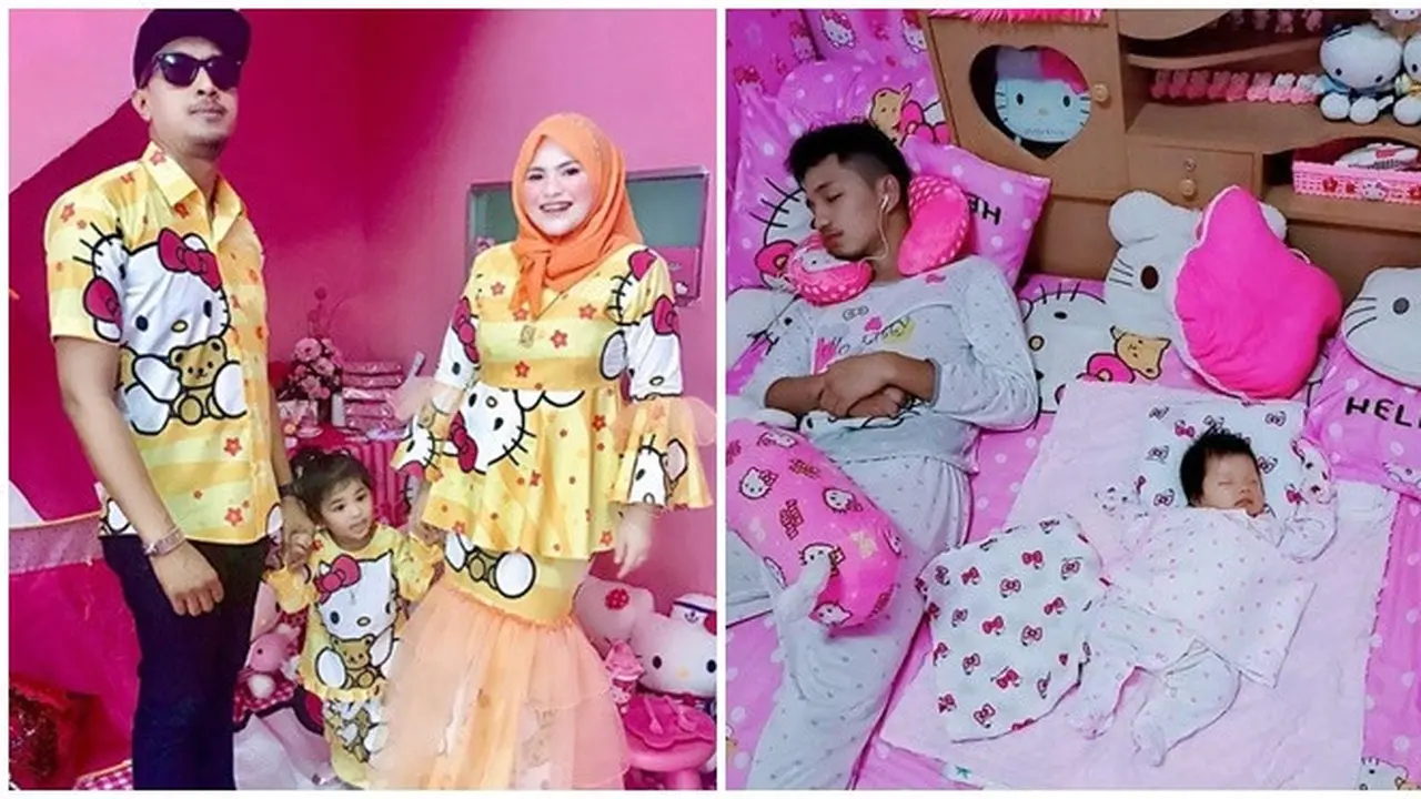 Potret Kalau Cowok Menikahi Fans Hello Kitty Garis Keras, Meriah Abis