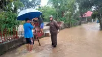 Banjir kembali merendam Desa Bojongkulur, Kecamatan Gunungputri, Kabupaten Bogor (Achmad Sudarno)