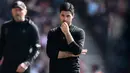 Kekalahan dari Southampton merupakan kekalahan ketiga beruntun Arsenal, setelah sebelumnya pasukan Mikel Arteta juga takluk dari Crystal Palace dan Brighton and Hove Albion. (AFP/Daniel Leal)