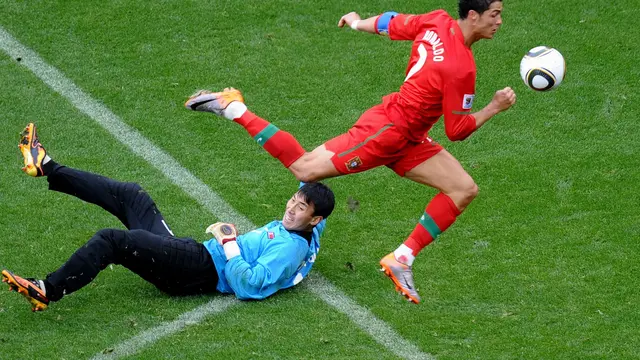 Cristiano Ronaldo Piala Dunia 2010 (Foto: Twitter @ESPNIndia)