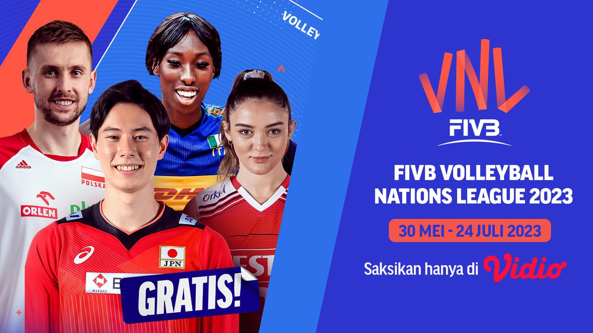 Jadwal dan Link Live Streaming Men’s VNL 2023 di Vidio, 2025 Juni