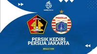 Ilustrasi Persik Kediri vs Persija Jakarta di BRI Super League. (Bola.com/Generated AI)
