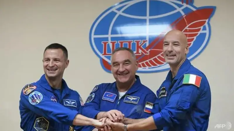 Astronaut dari tiga negara siap meluncur ke ISS (AFP / Kirill KUDRYAVTSEV)