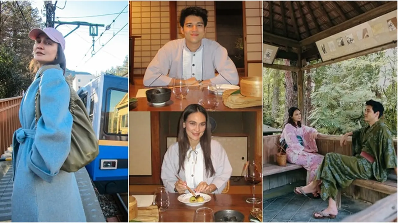 6 Potret Luna Maya Liburan Bareng Maxime Bouttier di Jepang, Tampil Tanpa Makeup