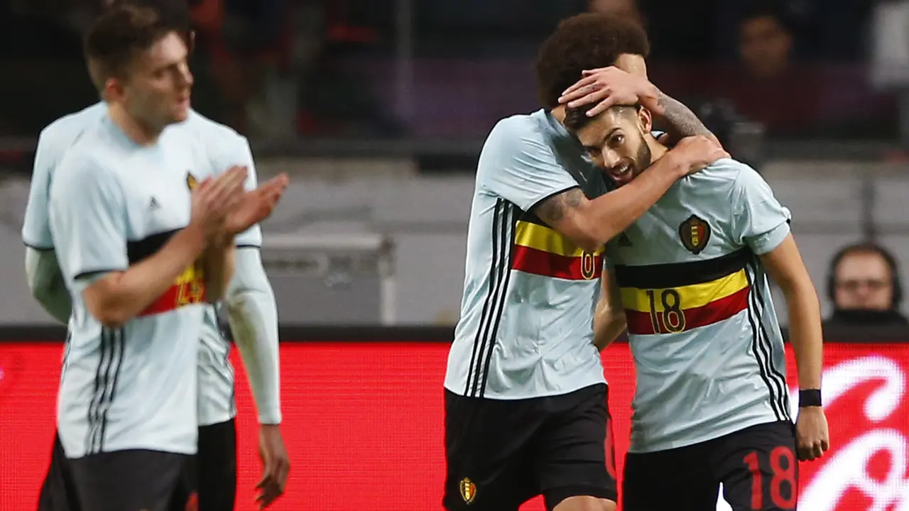 Selebrasi Pemain Belgia