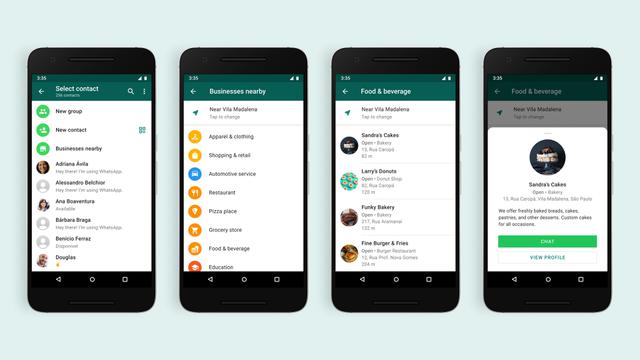 Fitur pencarian bisnis WhatsApp yang masih akan diuji coba (Dok. Twitter Will Cathcart)