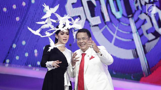 Duet Bersama  Sang Adik, Syahrini Tampil Cetar di SCTV Music Awards 2018