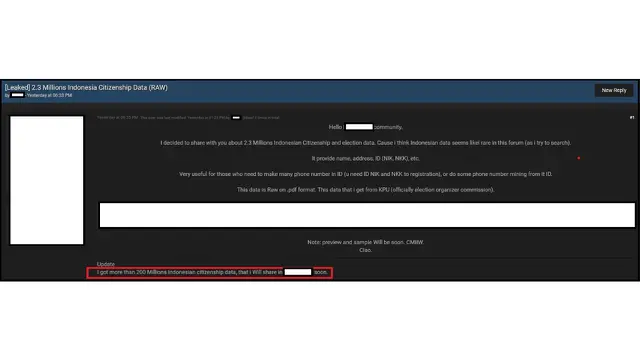 Jutaan Data KPU Diduga Bocor
