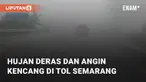 Pada Minggu (11/2/2024), terjadi hujan deras disertai angin. Kejadian tersebut terjadi pada pukul 14.00 WIB