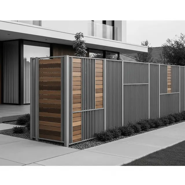 Model Pagar Rumah Baja Ringan Minimalis 2025 (Image by Gemini AI)