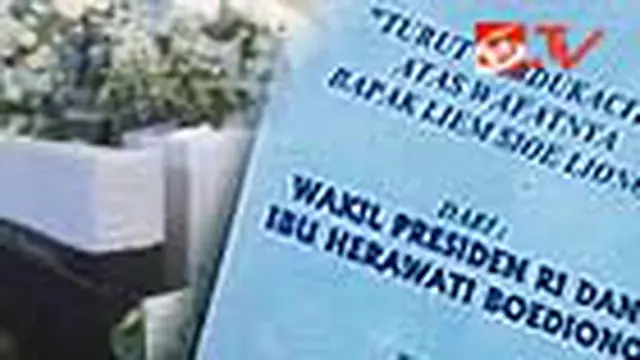 Wapres Boediono Kirim Bunga untuk Om Liem