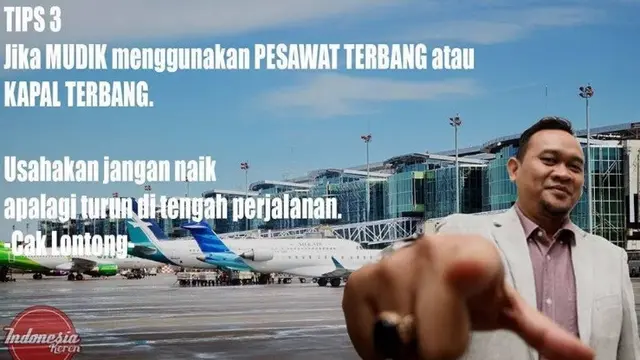 tips mudik ala cak lontong