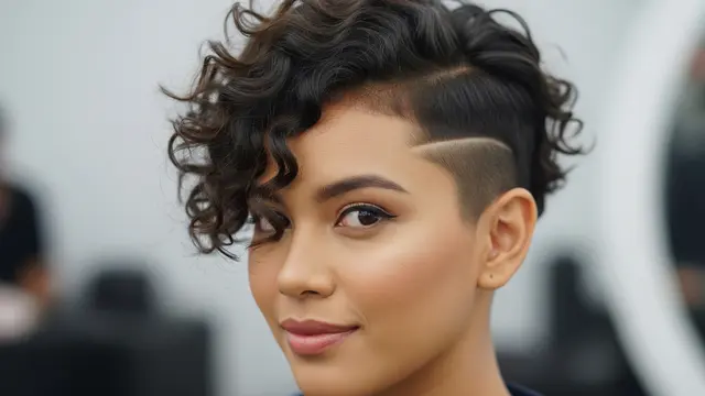 Model Rambut Pendek Wanita Curly