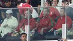 Presiden Joko Widodo (kedua kanan) didampingi Menpora, Ketua DPR dan Ketua DPD menonton langsung final Piala Presiden 2018 antara Persija vs Bali United di Stadion Utama Gelora Bung Karno, Senayan, Jakarta, Sabtu (17/2) (Liputan6.com/Arya Manggala)