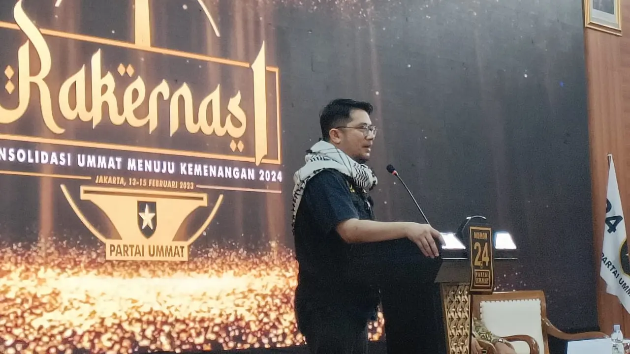 Ketua Umum Partai Ummat Ridho Rahmady (Alma Fikhasari/Merdeka.com)
