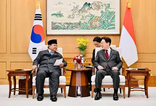 Presiden Prabowo Subianto melakukan pertemuan bilateral dengan Presiden Republik Korea Lee Jae-myung. (Biro Pers Sekretariat Presiden)