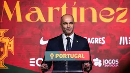 Roberto Martinez yang merupakan mantan pelatih Timnas Belgia tersebut diberikan kontrak jangka panjang berdurasi tiga tahun hingga 2026. (AFP/Carlos Costa)