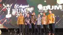 Menteri Perhubungan (Menhub) Budi Karya Sumadi membuka malam Anugerah BUMN 2017  di Jakarta, Jumat (15/9).  Anugerah BUMN Awards 2017 ini didukung oleh PPM Manajemen dengan mengusung tema "Peningkatan Nilai BUMN bagi Negeri". (Liputan6.com/Angga Yuniar)