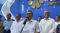 Menteri Perlindungan Pekerja Migran Indonesia (P2MI) Abdul Kadir Karding di kantor Kementerian Pelindungan Pekerja Migran Indonesia (KP2MI)/BP2MI, Selasa (18/3/2025) (Liputan6.com/Arviola Marchsyalina)