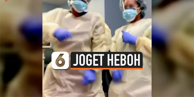 VIDEO: Lepas Stres, Perawat Pasien Corona Berjoget Heboh
