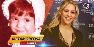 Siapa yang tidak kenal Shakira? Penyanyi yang lahir di kolombia ini mempunyai wajah yang cantik dari usia satu tahun.