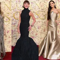 Berikut parade busana best dress di Golden Globes 2025 (@diontalktome @michelleyeoh_fp)