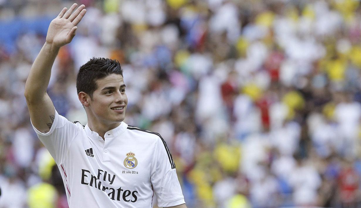 James Rodriguez telah resmi meninggalkan Real Madrid dan berlabuh ke Bayern Munchen. (EPA/Kiko Huesca)