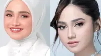 Syifa Hadju Kenakan Kerudung dan Mini Dress. [@leoafandi_]