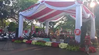Presiden Joko Widodo (Jokowi) dan Wakil Presiden Ma'ruf Amin akan melaksanakan upacara Kemerdekaan RI di Istana Negara, Jakarta, Rabu (17/8/2022).