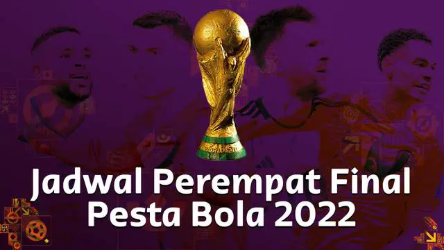 Berita Motion grafis jadwal lengkap perempat final Piala Dunia 2022. Kejutan datang dari perwakilan Afrika, Maroko yang akan berhadapan dengan Portugal pada, Sabtu (10/12/2022).