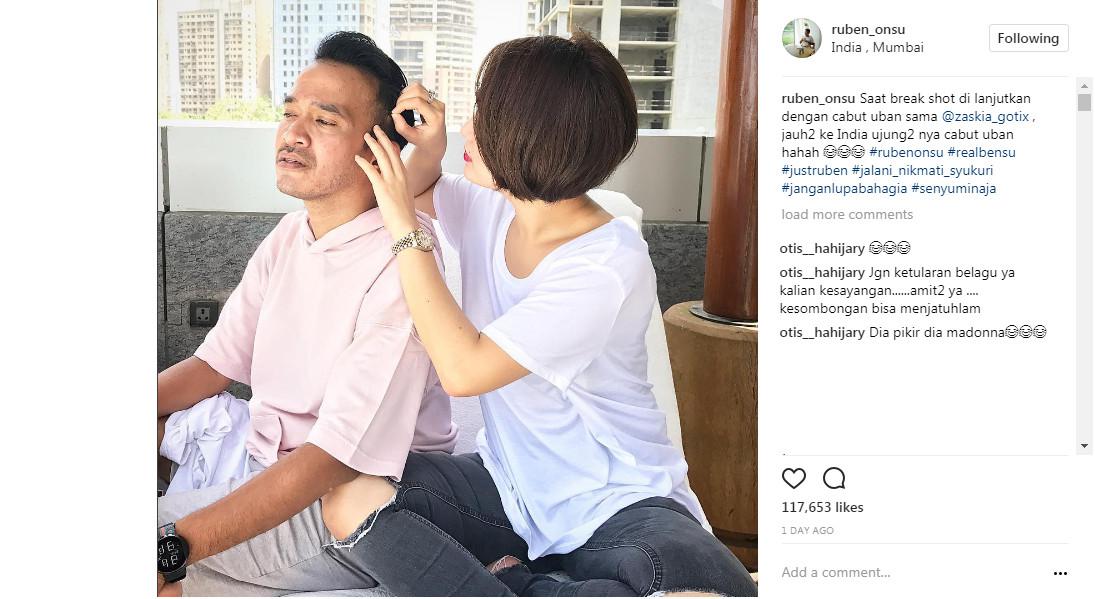 Ruben Onsu kompak dengan Zaskia Gotik (Foto: Instagram)