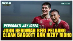 John Herdman membahas absennya Jay Idzes dan pemilihan kapten Timnas Indonesia saat latihan di Stadion Madya, Jakarta, Senin (1/6/2026). Pelatih asal Kanada itu menyebut Idzes sulit tergantikan, sementara para pemain memilih Rizky Ridho sebagai kapte...