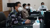 Menteri Kesehatan RI Budi Gunadi Sadikin memimpin rapat koordinasi BBLK Jakarta pada 21 April 2022. (Dok Kementerian Kesehatan RI)