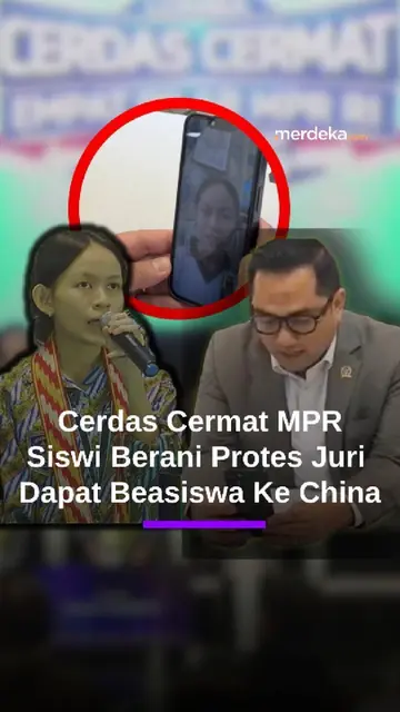 Josepha Siswi Peserta Cerdas Cermat MPR Berani Protes Juri Diberi Beasiswa ke Cina