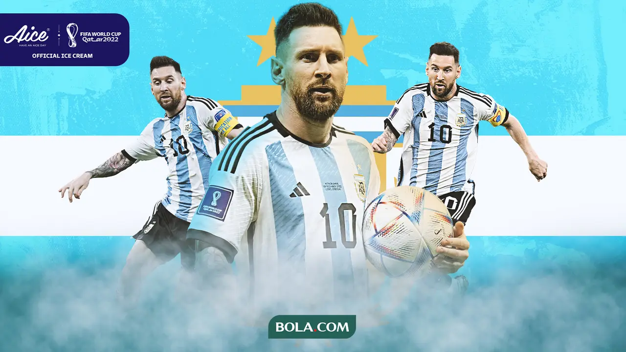 Ilustrasi - Lionel Messi Argentina AICE 3