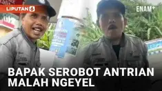 Aksi serobot antrian hingga berujung adu mulut kembali terjadi di SPBU. Seorang warganet merekam bapak bermotor menyerobot antrian di SPBU. Setelah ditegur, bapak tersebut melawan dengan argumen membandingkan dengan antrian di bank.