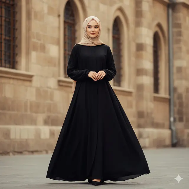 Model Gamis Abaya Hitam