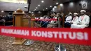 Perwakilan ormas mengikuti sidang perdana Pengujian Undang - undang (UU) Ormas, di Gedung Mahkamah Konstitusi, Jakarta, Rabu (26/7). (Liputan6.com/Johan Tallo)