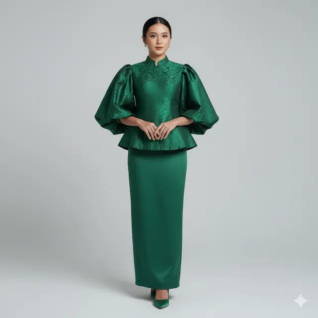 Model Kebaya Lengan Balon Modern untuk Anak Muda. Gemini